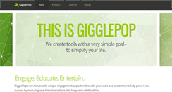 Desktop Screenshot of gigglepop.com